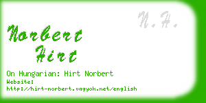 norbert hirt business card